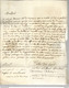 1739 - BELGIQUE - LETTRE De MONS Avec MARQUE LINEAIRE FRAPPEE à SEC  Pour VALENCIENNES (NORD) - 1714-1794 (Pays-Bas Autrichiens)