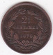 Luxembourg 2 1/2 Centimes 1870, Petit Point Sur "BARTH" William III, L#266-4 - Luxembourg