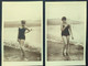 5 Photos Originales , Jeune Femme Sur La Plage .......format Carte Postale - Pin-Ups