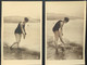 5 Photos Originales , Jeune Femme Sur La Plage .......format Carte Postale - Pin-Ups