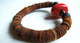 Delcampe - Bracelet Homme, Bracelet Pierre, Corail Rouge, Lave, Cuir, Bijou Original, Bijou Naturel, Bracelet Ethnique, Rustique, - Bracelets