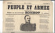 Affiche  Feuille Volante "  Peuple Et Armée "  Chanson Nouvelle  Boichot  2è République 1848 / 1849 - Affiches