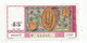 JC , Billet De Loterie Nationale , 43 E , Groupe 6 , Quarante-troisième Tranche  1959  , 1750 F, Sceau Papal XVe - Billetes De Lotería