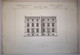 Planche Architecture Paris César Daly Architecte 1870 Maison Hôtel Privé Particulier 12 Rue Balzac Elévation Azemar P1 - Architectuur