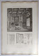 Planche Architecture Paris César Daly Architecte 1870 Décoration Intérieure Salle De Billard Hôtel Parc Monceau P1 - Architecture