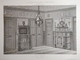 Planche Architecture Paris César Daly Architecte 1870 Décoration Intérieure Salle à Manger Boulevard Arago Huguelin P1+E - Arquitectura