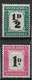 SOUTH AFRICA 1948 - 1949 ½d, 1d POSTAGE DUES SG D34,D35 MOUNTED MINT Cat £25 - Postage Due