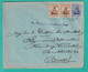 DDX743 -- Lettre TP Germania Etapes Censure 33 De GENT 1918 Vers BXL - TARIF 55 Cent - Origine NAZARETH - OC26/37 Etappengebiet