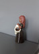 Delcampe - Old Vintage Scandinavian Sweden Studio Art Handmade Ceramic Folk Girl Figurine Figural Vase - Other & Unclassified