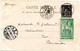FRANCE CARTE POSTALE -EXPOSITION DE 1900 -SECTION RUSSE AU TROCADERO AVEC AU DOS VIGNETTE VERTE "EXPOSITION...BELGIQUE" - 1900 – Pariis (France)