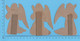 Chromo Decoupis - 3 Statuettes De Bureau En Carton - Anges Priant A Jenoux, AF2-4, AF2-5, AF2-6, - Anges