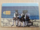 TURKS & CAICOS ISLANDS $ 10,00  CHIP CARD   3 GIRLS    NO LOGO     T&C -C5B  GEM6B     Fine Used  Card  **3318** - Turks & Caicos (I. Turques Et Caïques)