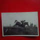 CARTE PHOTO  LIEU A IDENTIFIER CLAIRFEUILLE SPORT SAUT A CHEVAL EQUITATION 1947 - Paardensport