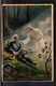 POLAND POSTCARD JESUS COMFORTING A DYING SOLDIER IN WW1 DATED 25TH MARCH 1921 RADOM PC USED POLOGNE POLEN - Polonia