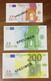 3 BILLETS EURO FACTICE EURO SCHEIN PAPER MONEY BANKNOTE - Privatentwürfe