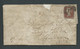 Great Britain 1841 QV 1d Red-Brown Used On Cover Kingston To Aberdeen - Covers & Documents