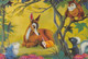 Thème Carte Postale   En 3 D.   Walt Disney.  Biche Et Son Faon     (Voir Scan) - Other & Unclassified