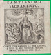 SANTINO. IMMAGINETTA. RELIGIONE. SANTO. ESOTERISMO. Stampina. Stampa. - Religion &  Esoterik