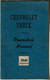 Chevrolet Truck - Operators Manual - 1945 Production - 1900-1949