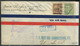 MACAO - N° 294 + PA 3 / 1 Er. VOL AVION DE MACAO LE 28/4/1937 POUR LES USA - MULLER N° 10 - TB - Posta Aerea