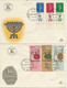 ISRAEL -LOT DE 6 FDC  DE 1954 A 1958  TB - FDC