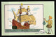 Tintin : Chromo " Voir Et Savoir " Par Hergé : Marine Des Origines à 1700 : N° 31 Editions Du LOMBARD. - Sonstige & Ohne Zuordnung