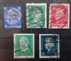 Allemagne Deutsches Reich,  Petit Lot De 5 Timbres Perforés A M, P K, S G , Perfin,  Obl TB - Usados