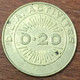 85 SAINT GILLES CROIX DE VIE CASINO JETON DE 0,20 EURO SLOT MACHINE CHIP COINS TOKENS GAMING - Casino