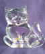 Vintage Paperweight - Figure Of A Cat, Crystal Costa Boda, Sweden - Presse-papiers