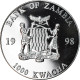 Monnaie, Zambie, 1000 Kwacha, 1998, British Royal Mint, SPL, Silver Plated - Zambia