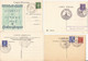 LOT DE 4 CARTES POSTALES EXPOSITIONS ET JOURNEE DU TIMBRE 1942 - 1940-1949