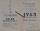 17 0393 LA ROCHELLE 1953 Carte  AMICALE DU CORPS DES SAPEURS POMPIERS DE LA ROCHELLE - Pompiers