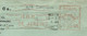 EMA METER STAMP FREISTEMPEL TYPE B1A BRASIL BRAZIL RIO DE JANEIRO 1931 BONESCHI S/S CAMPANA TO FRANCE - Frankeervignetten (Frama)