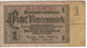 GERMANY  1 Rentenmark  P173b  Dated 20.1.1937   ( 8 Digit Serial  Corn Sheaf On Back ) - Sonstige & Ohne Zuordnung