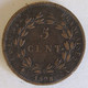 Guyane 5 Centimes 1828 A CHARLES X Colonies Françaises - French Guiana