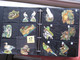 Delcampe - Anno 1885 More Than 500 Different Chromos  SCRAPS MAP 02 - ONLY Birds Chicken, Paon, Cock, Duck  GLANS BILDER, Die Cut - Animaux