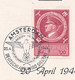 Deutsches Reich - 1944 - 55th Geburtstag Führer With Special Cancel Amsterdam On Leaflet - Deutsche Dienstpost - Briefe U. Dokumente