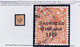 Ireland 1923 Harrison Coils Saorstat 3-line Ovpt On 2d Orange Var "Long 1 In 1922" Used Cds, Shows Typical Perfs From Af - Used Stamps