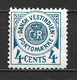 1873 DENMARK WEST INDIES 4C. POSTAGE DUE TYPE II MICHEL: 2 MH * - Deens West-Indië