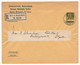 SUISSE - Enveloppe (Entier Postal PRIVÉ) 13c - Banque Nationale Suisse - Recommandé Bern 3 -1919 - Stamped Stationery