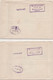 HONGRIE YT PA N° 279 A 289 SUR DEUX LETTRES RECOMMANDEE POUR L'ANGLETERRE - Lettres & Documents