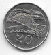 *zimbabwe 20 Cents 1980 Km 4  Unc/ms63 - Simbabwe