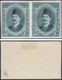 1923 Egypt King Fouad Pair 50Mills Essays IMPERF S.G 111 MLH - Unused Stamps