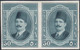 1923 Egypt King Fouad Pair 50Mills Essays IMPERF S.G 111 MLH - Ongebruikt