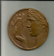 Médaille Bronze De Joseph Witterwulghe Cigarette St Michel époque Art Déco 1930 - Unternehmen
