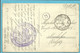 Postkaart 1921 POSTES MILITAIRES BELGIQUE / HAUTE COMMISSION INTERALLIE DES TERRITOIRES RHENANS - Marcas De La Armada