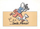 Postkaart Kuifje En Bobbie  Fototoestel   Smile Please  Tintin     M 5420 - Bandes Dessinées