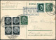 Germany 1937 Card Königsberg MARIENBURG-DANZIG KRAFPOST Fahrbares Postamt BUS Auto-Mobile-Post TPO Malbork-Gdańsk Poland - Bus