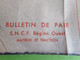 Bulletin De Paie / SNCF Région Ouest/ Matériel Et Traction/RONDEL//1945          TRA59 - Spoorweg