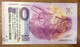 2016 BILLET 0 EURO SOUVENIR DPT 24 LASCAUX LE GRAND TAUREAU + TAMPON ZERO EURO SCHEIN BANKNOTE PAPER MONEY BANK - Essais Privés / Non-officiels